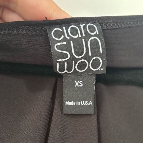 Clara Sun Woo Black Basic Tank Top XS - Picture 2 of 4